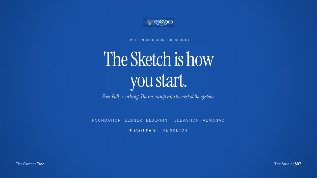 The Studio — sketch callout